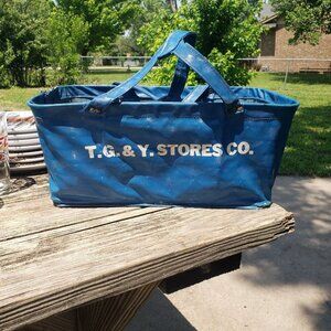 Rare TG&Y‎ Stores Co. Shopping Basket Cart Wire & Plastic Vinyl